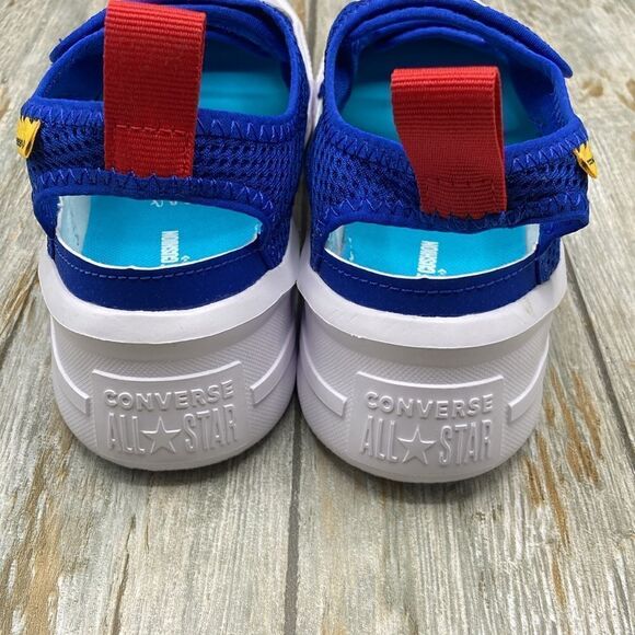 Little Kid Chuck Taylor Ultra Low Top Velcro Strap Breathable Summer Shoe Size 2 - Picture 4 of 9